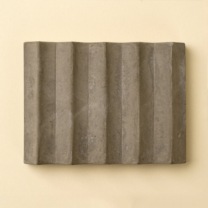 Engineered Concrete Ripple Concrete Soap Dish - ripple – Voila!