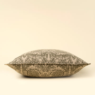 Floria Linen Pillow - green