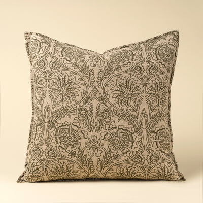Floria Linen Pillow - green