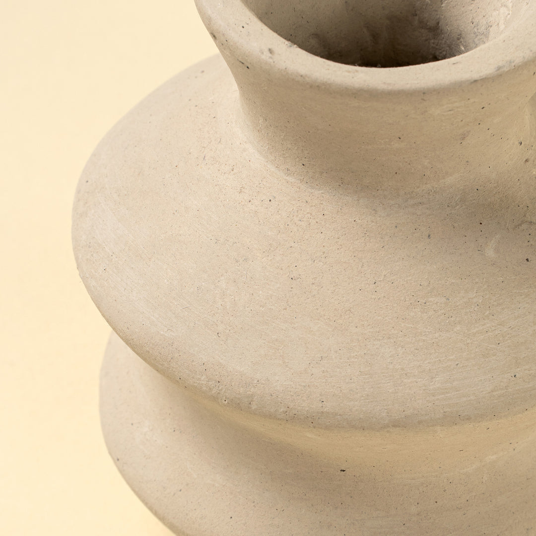 Wave Paper Mache Bud Vase