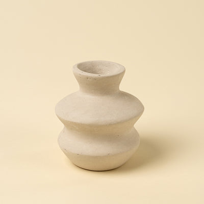 Wave Paper Mache Bud Vase
