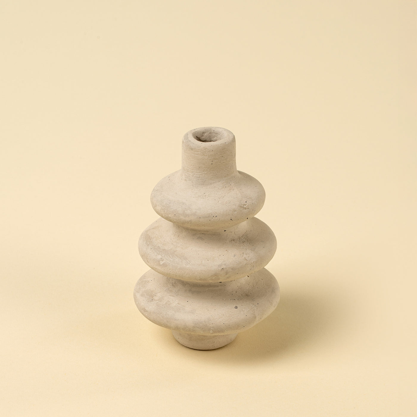 Ripple Paper Mache Bud Vase