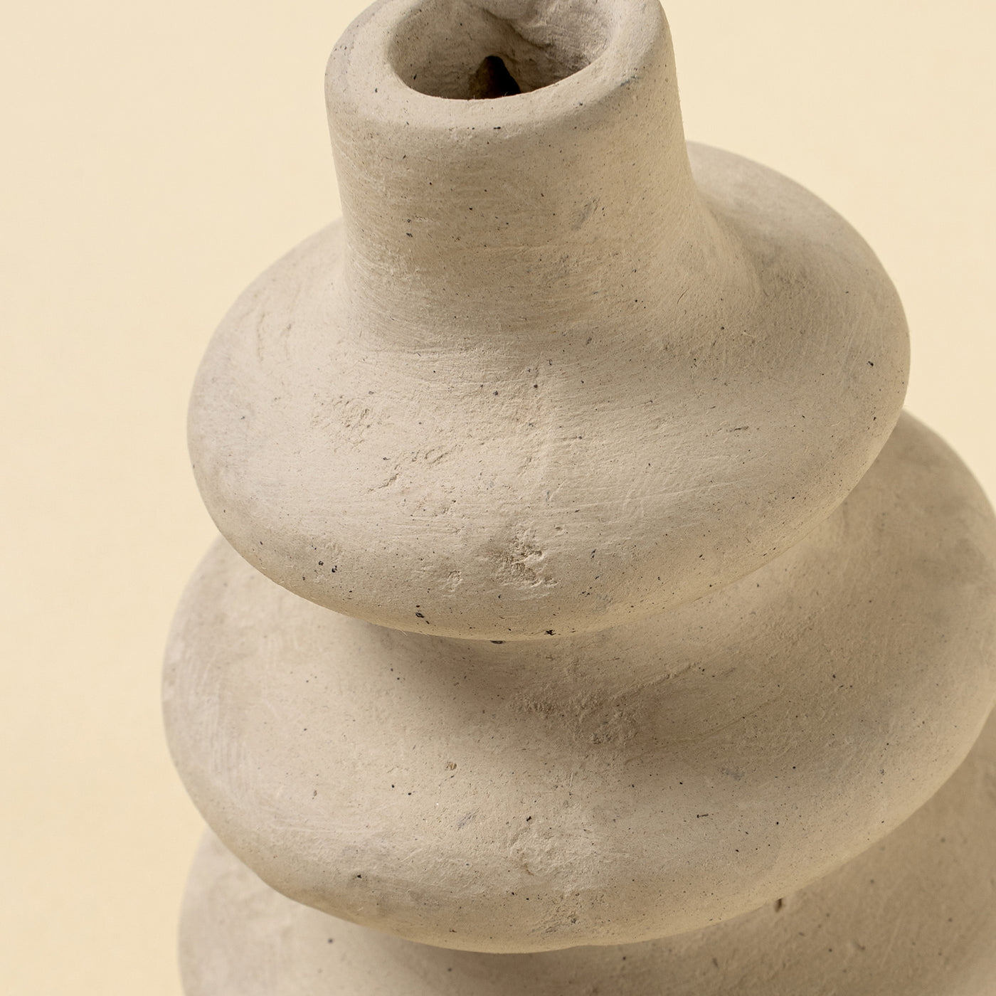 Ripple Paper Mache Bud Vase