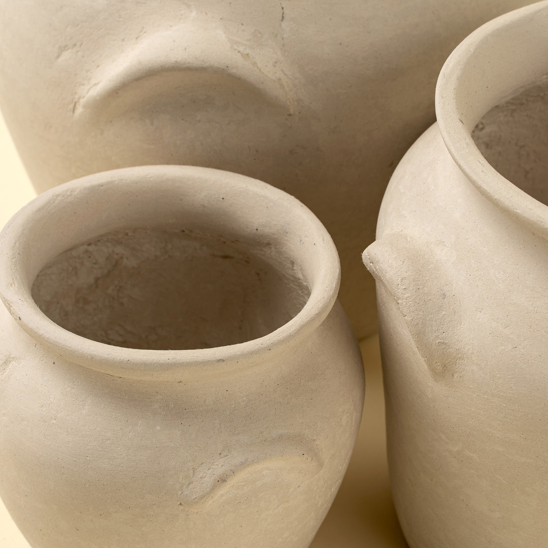 Milos Paper Mache Urn - large