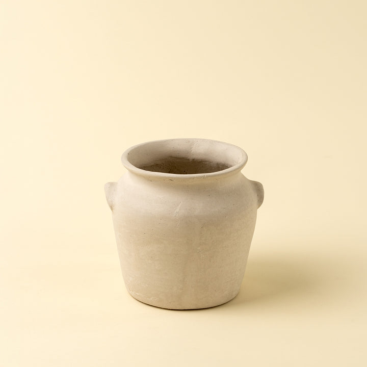Milos Paper Mache Urn - small