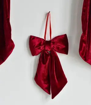 Velvet Bow - red