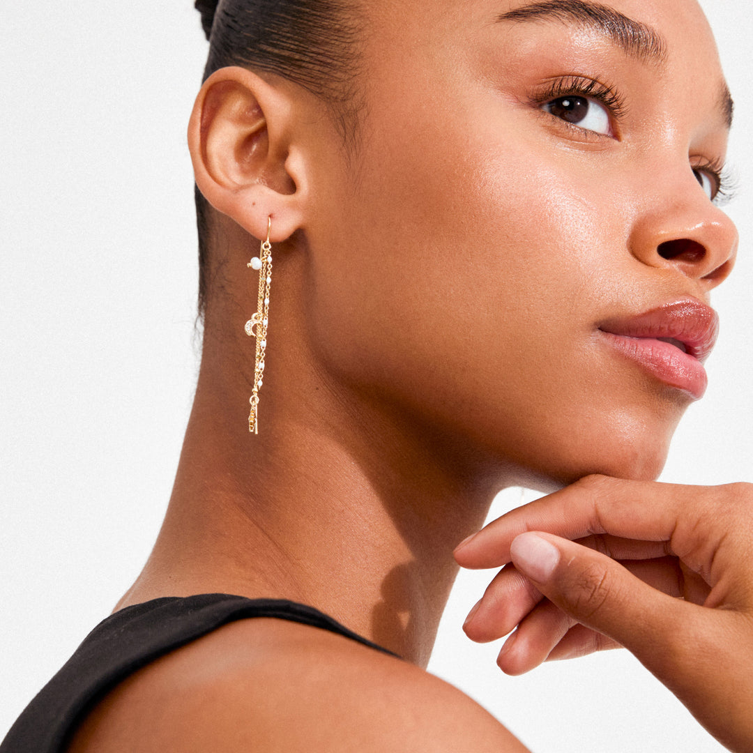 Mylan Chain Earrings - gold