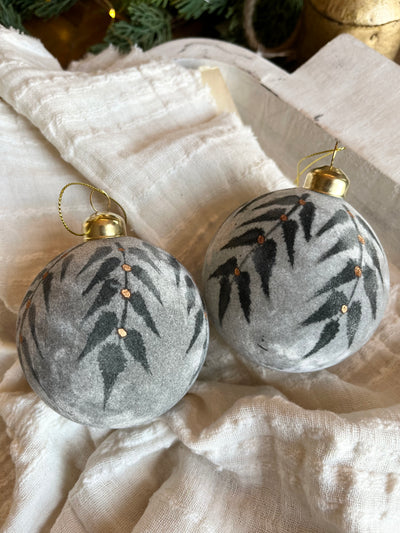 Velvet Fern Glass Ornament