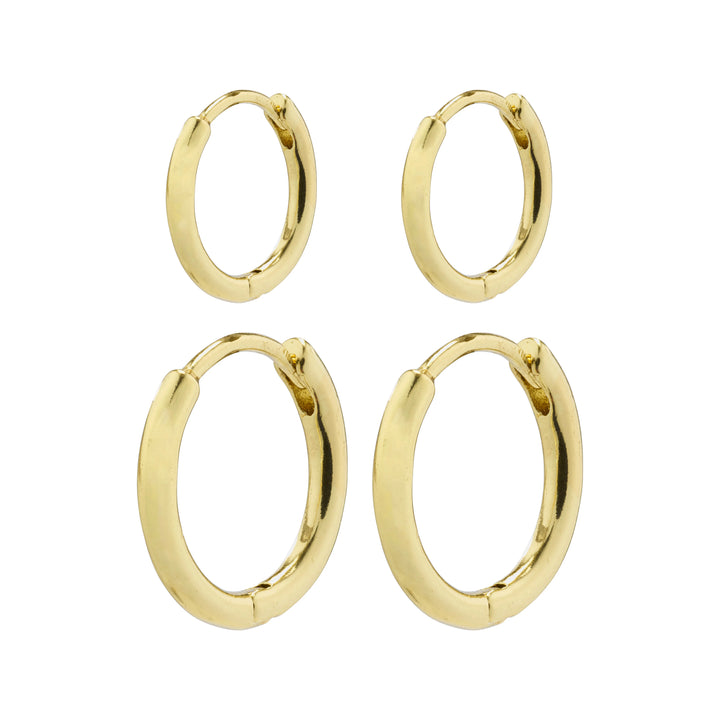 Ariella Hoop Earring Set - gold