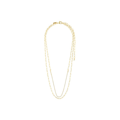 Rowan 2-in-1 necklace - gold