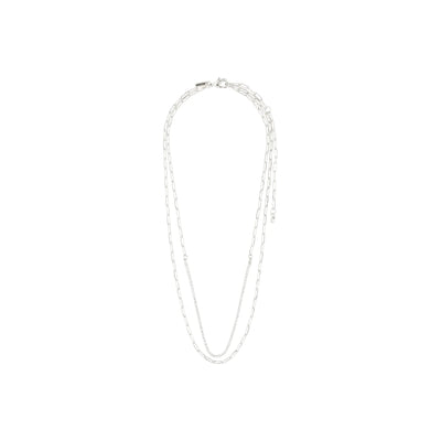 Rowan 2-in-1 necklace - silver