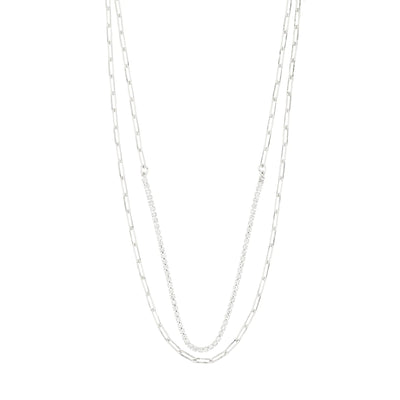 Rowan 2-in-1 necklace - silver