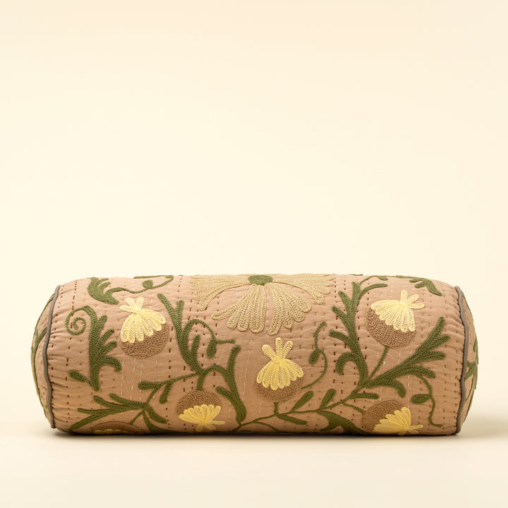 Suzani Kantha Bolster Pillow