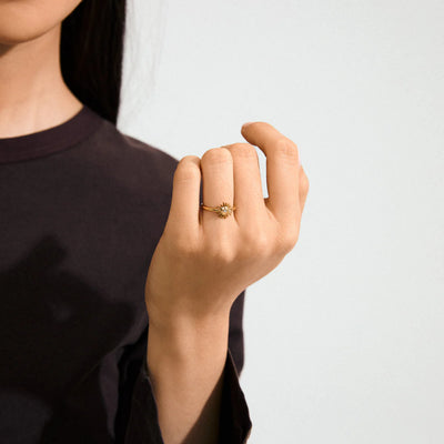 Lulu Sun Stacking Ring - gold