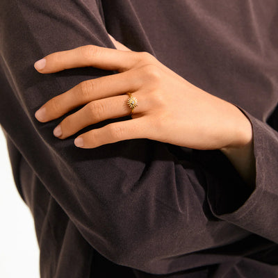 Lulu Sun Stacking Ring - gold