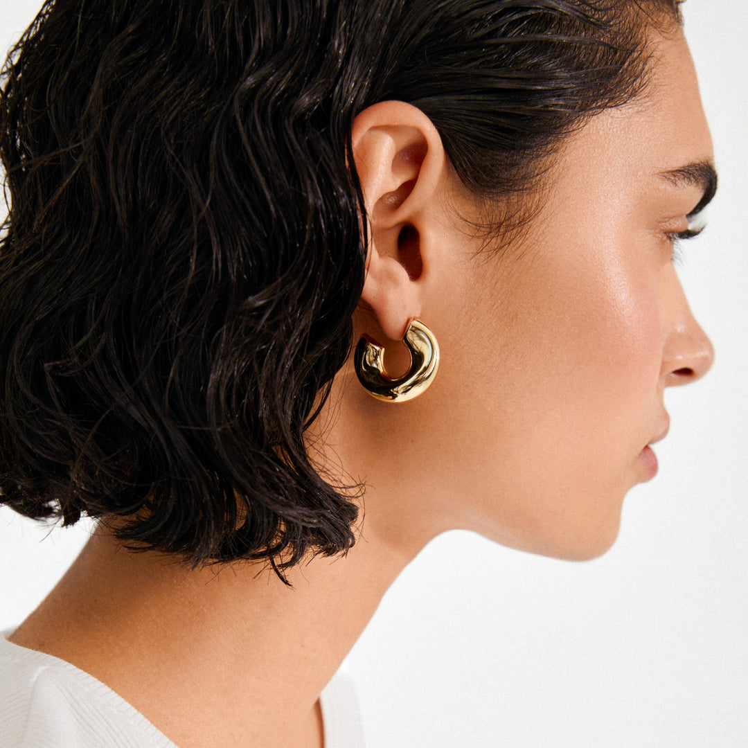 Jennings Hoop Earrings - gold