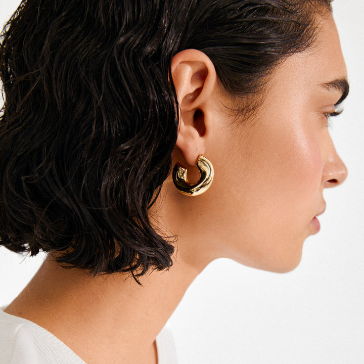 Jennings Hoop Earrings - gold