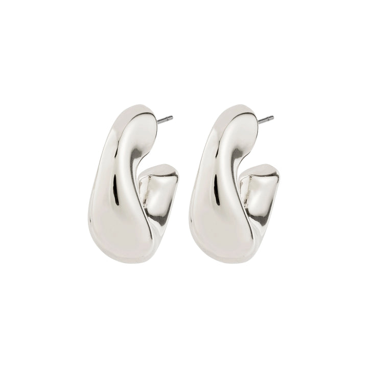 Jennings Hoop Earrings - silver
