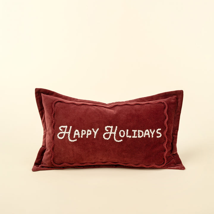 Happy Holidays Pillow