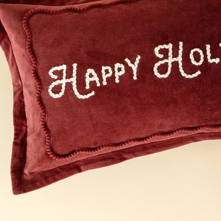 Happy Holidays Pillow