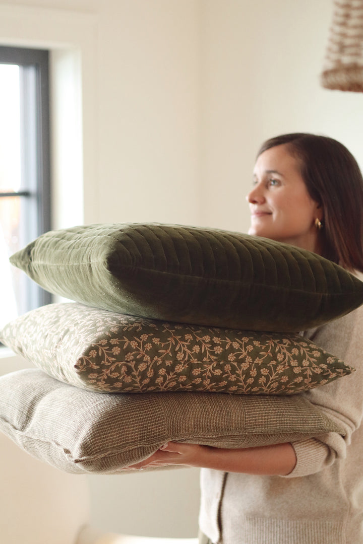 Velvet Stripe Pillow