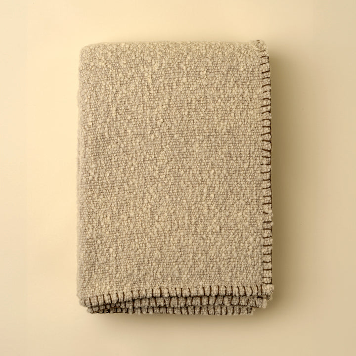 Blanket Stitch Boucle Throw