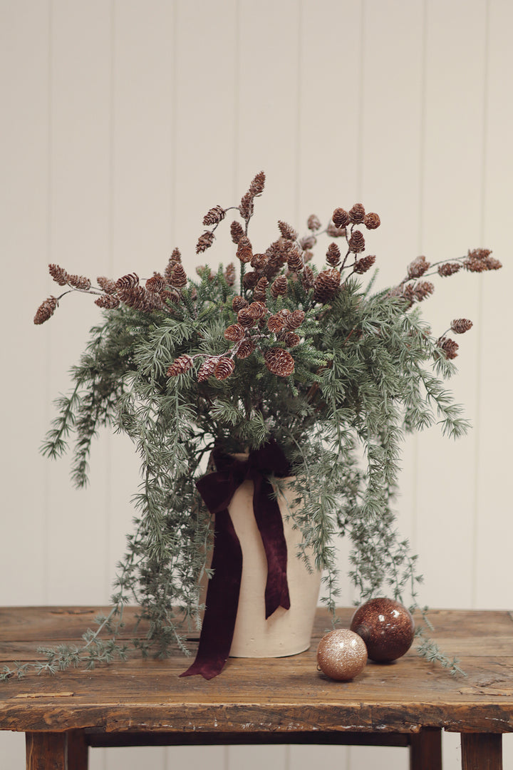 Frosted Pinecone Sprig