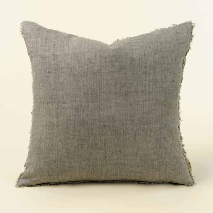 Lina Linen Pillow - warm grey