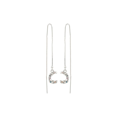 Remy Chain Earrings - silver