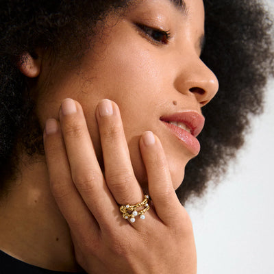 Hadley Rings 2-in-1 set - gold