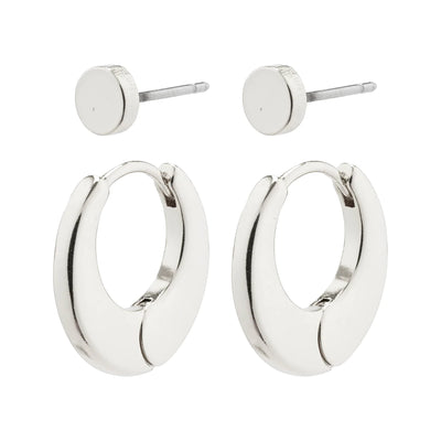 Eilish Earrings Set/2 - silver