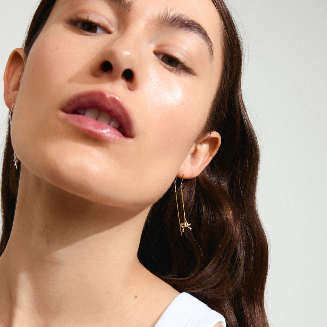 Lysandra Chain Earrings - gold