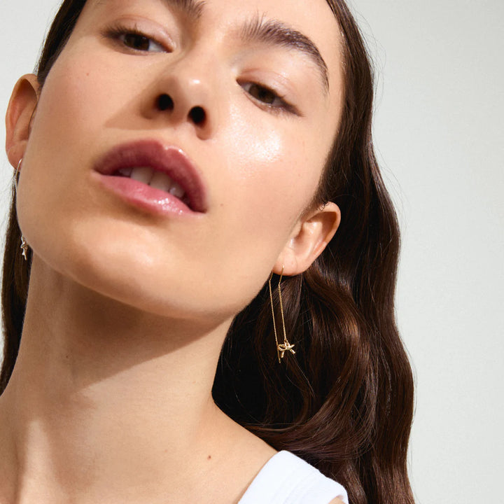 Lysandra Chain Earrings - gold