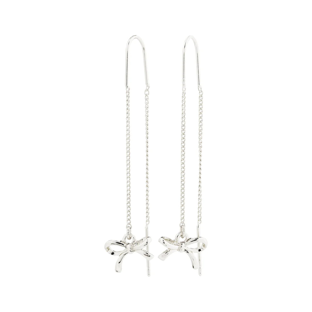 Lysandra Chain Earrings - silver