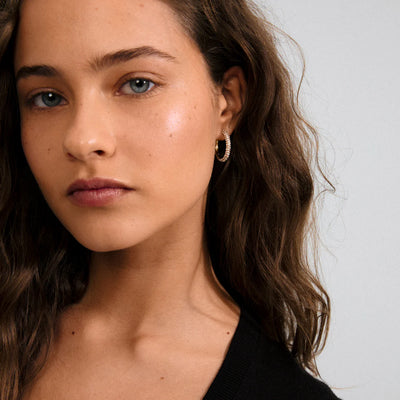 Tatum Large Hoops - gold