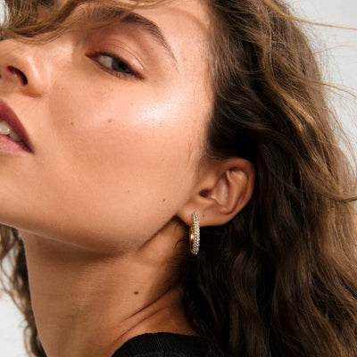 Tatum Large Hoops - gold