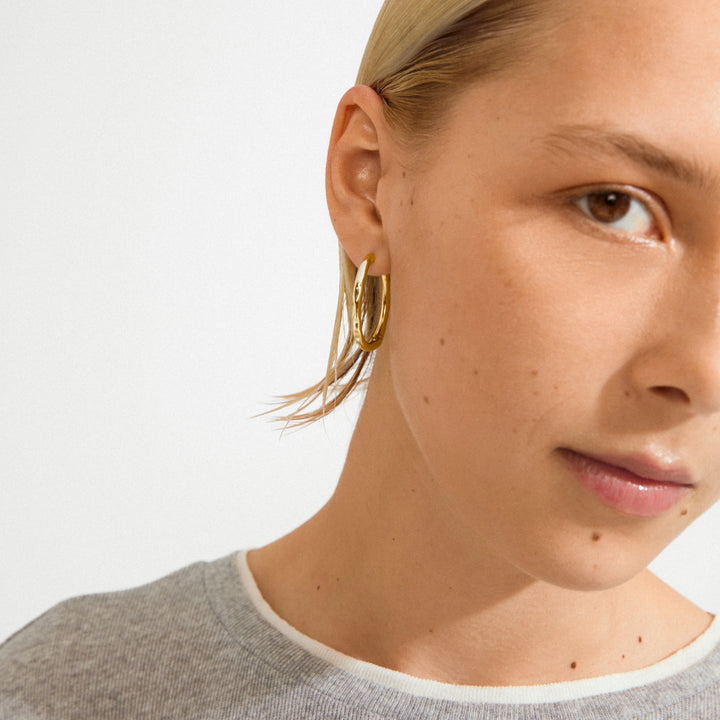 Eve Hoop Earrings - gold