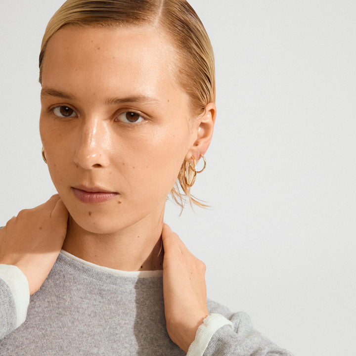 Eve Hoop Earrings - gold
