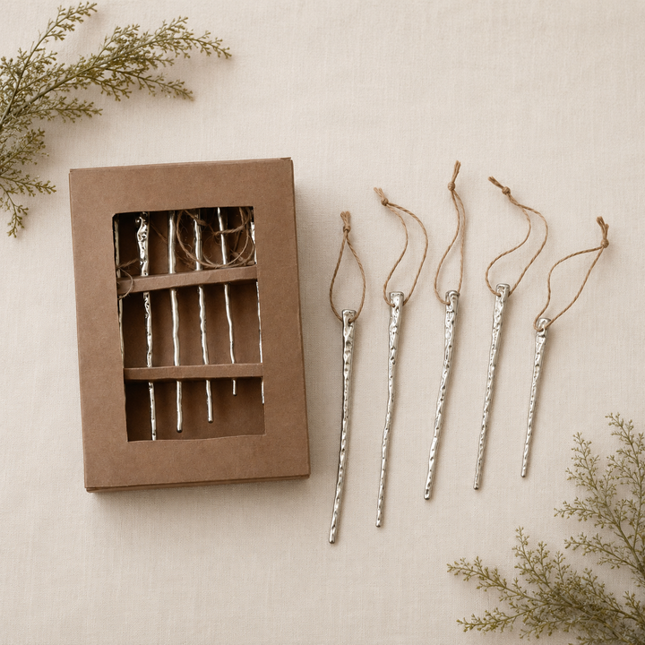 Mercury Glass Icicles set/6