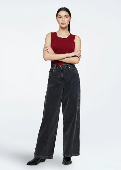 Aiyas Corduroy Pant - dark grey