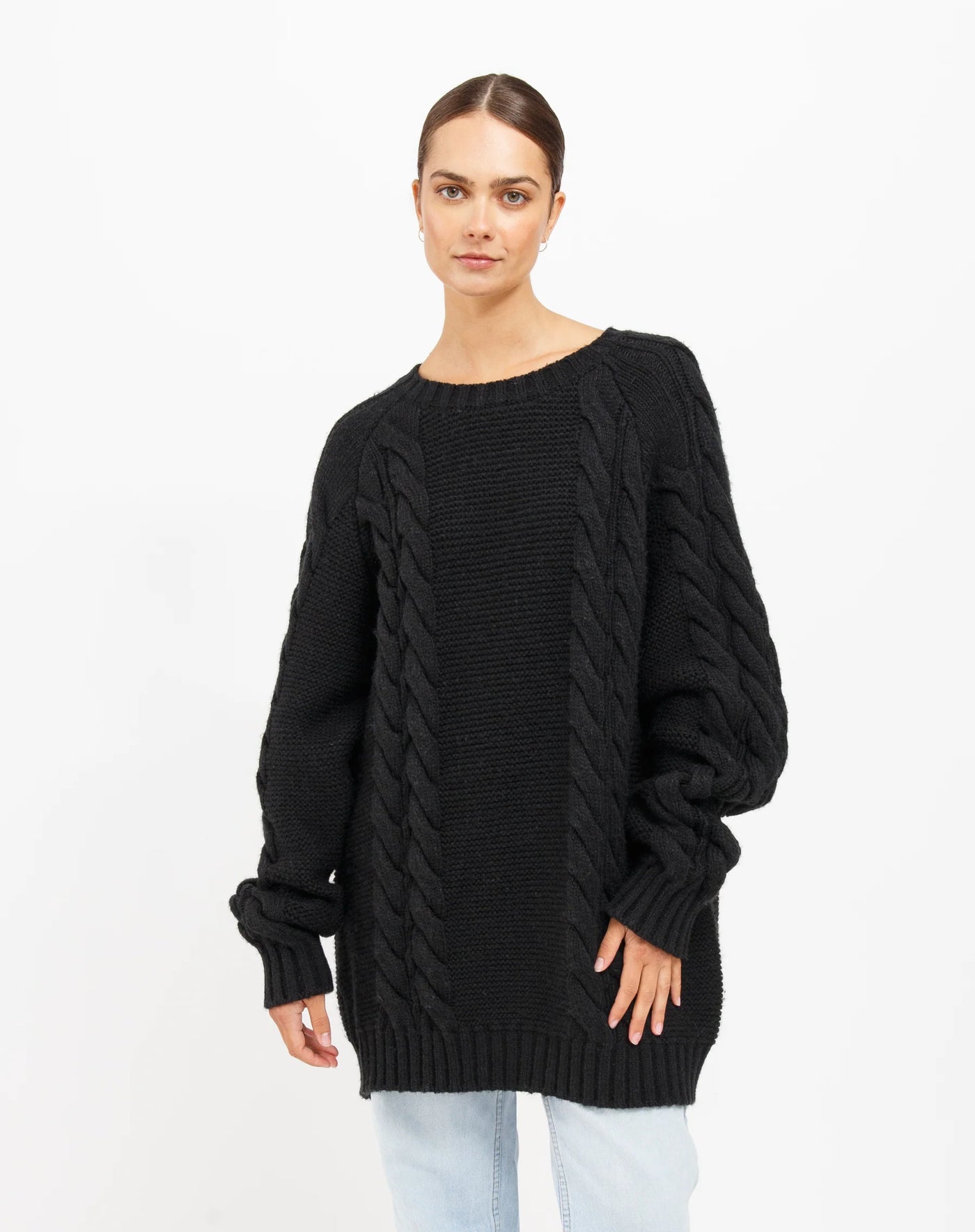 Adele Big Sister Sweater - black