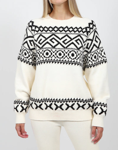 Faire Isle Sweater - cream