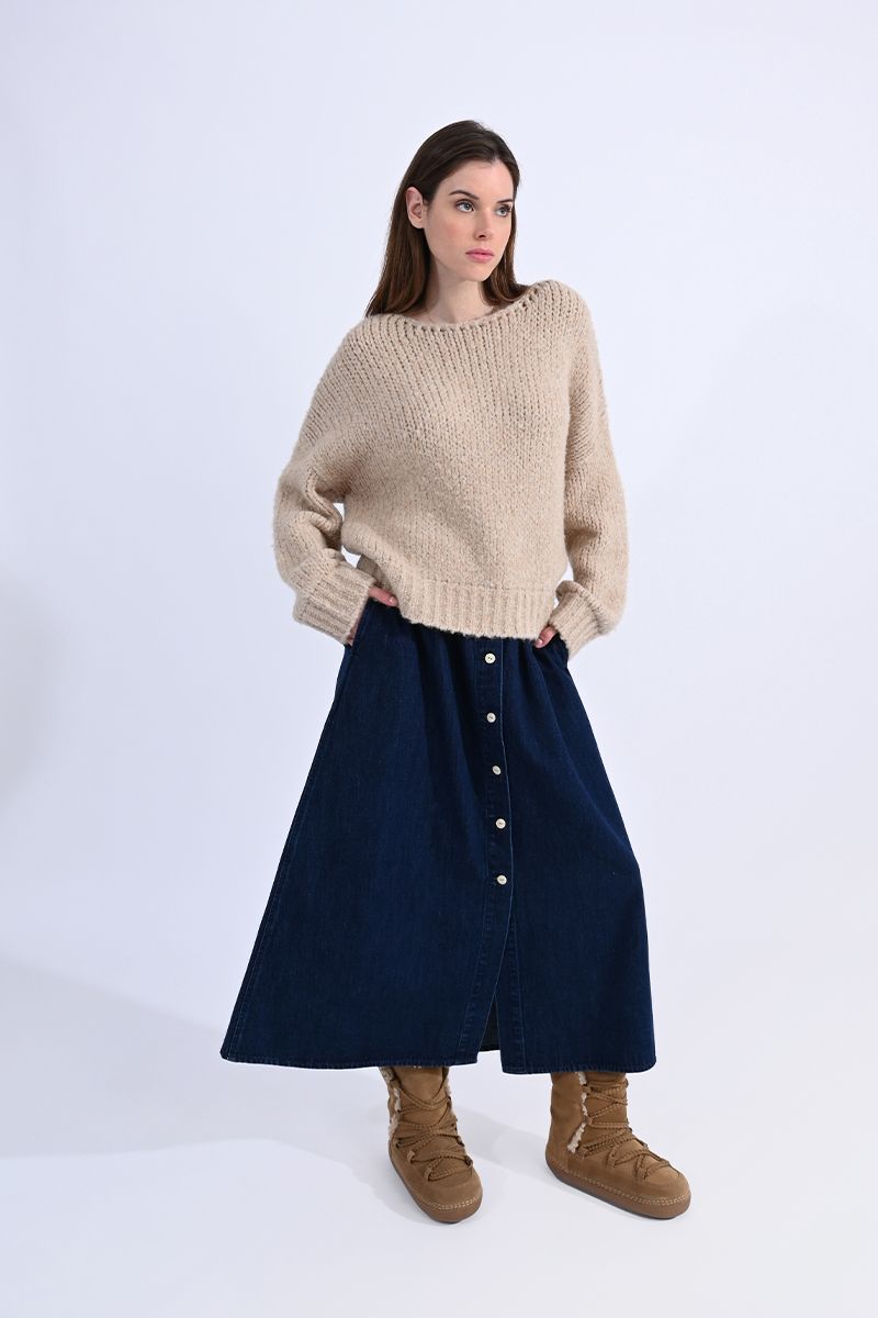 Frankie Pullover - heathered beige