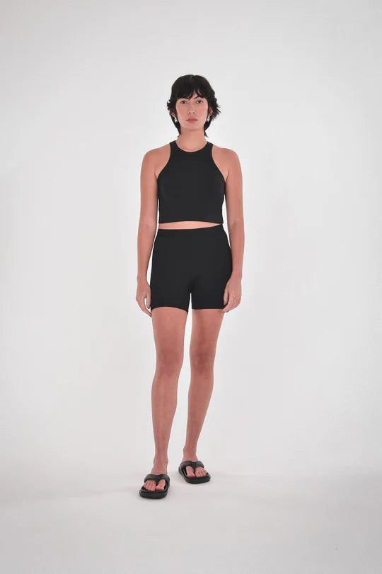 Cory Crop Tank - black
