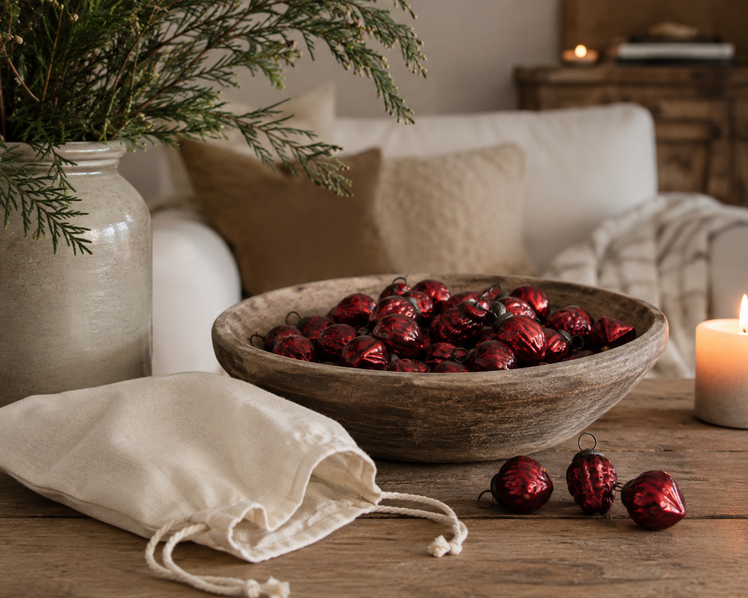 Mini Mercury Glass Ornaments in a Bag