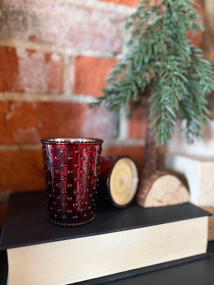 Reindeer Hobnail Votive Candle