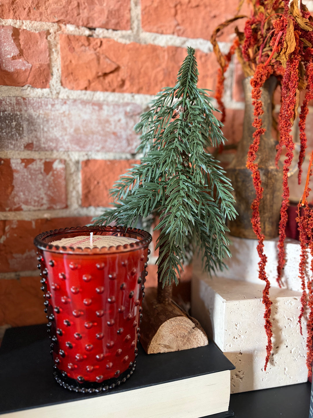 Reindeer Hobnail Candle