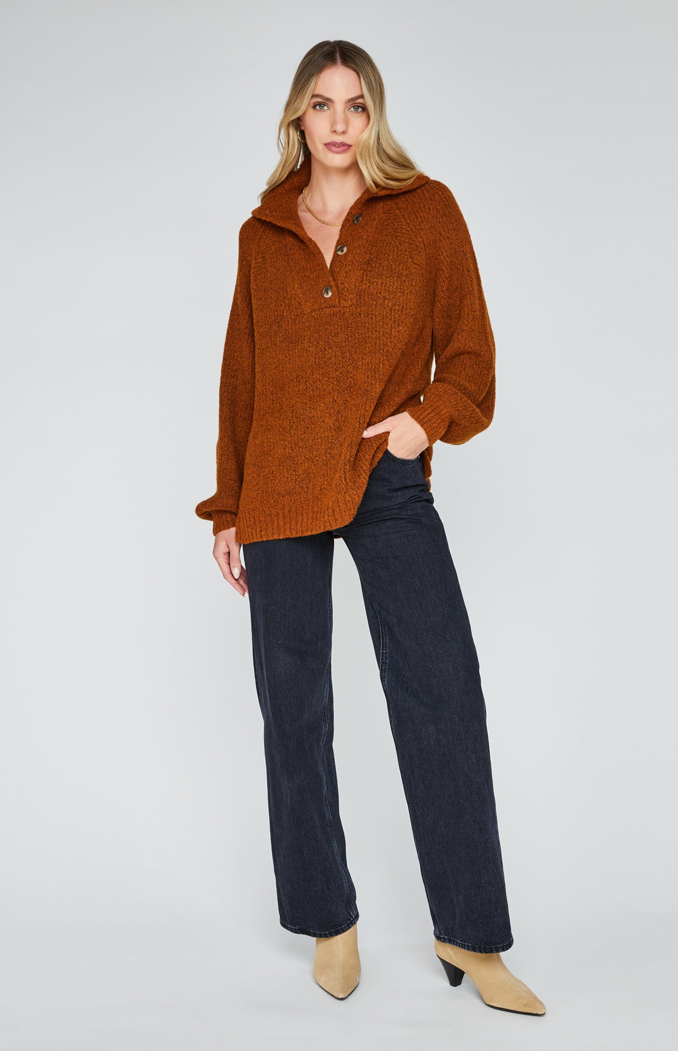 Alden Pullover - ochre