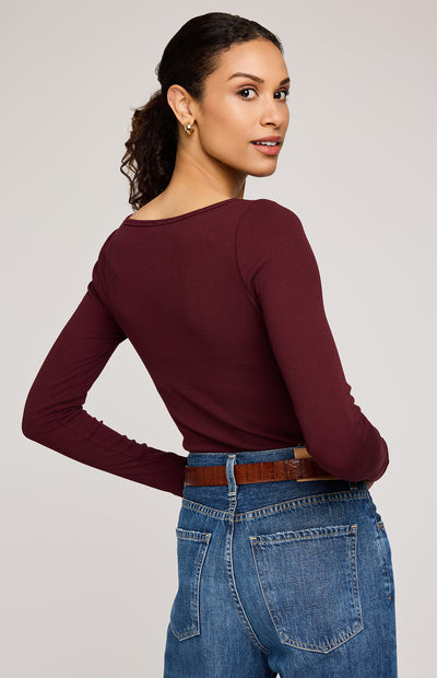 Ingrid Long Sleeve - merlot