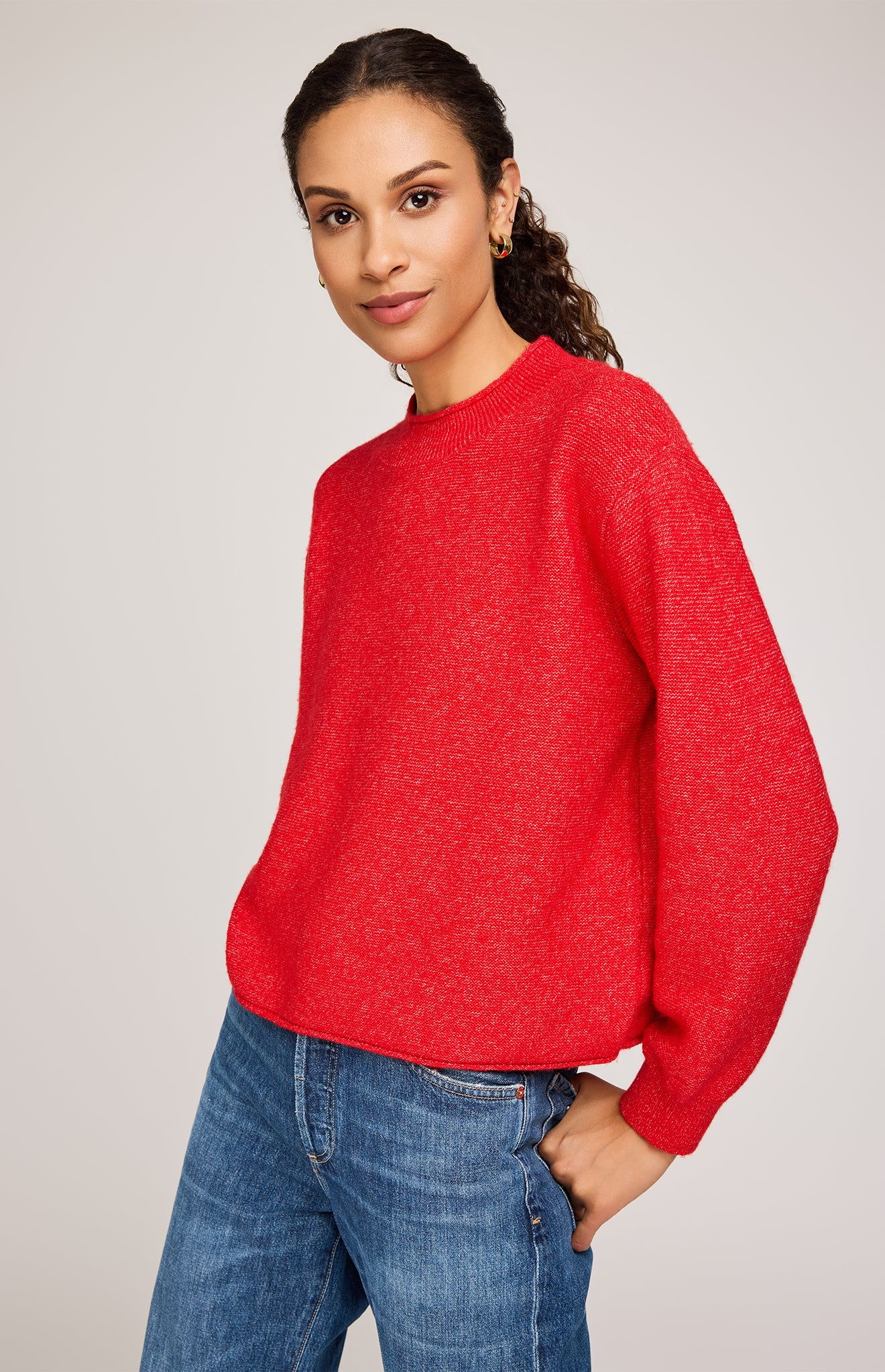 Wanda Pullover - heather red
